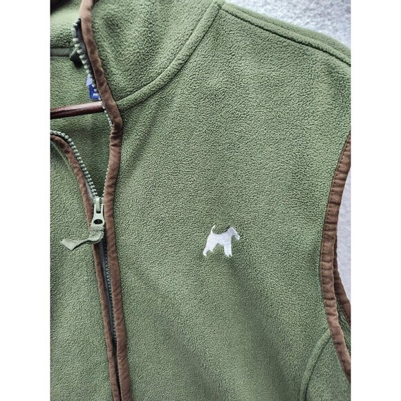 Premier Green Fleece Vest With Scottish Terrier Embroidery & Zipper Closure - Si - Picture 2 of 5